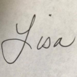 Lisa's first name signature