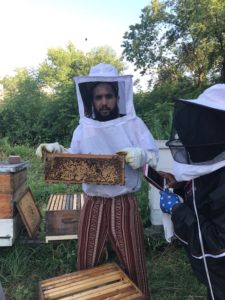 Bee farm owner